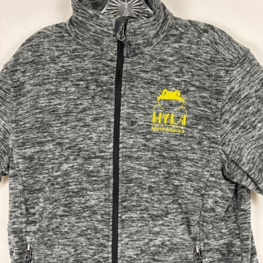 Crossland - Gray Long Sleeved North America full zip Fleece Men’s S - Picture 2 of 10